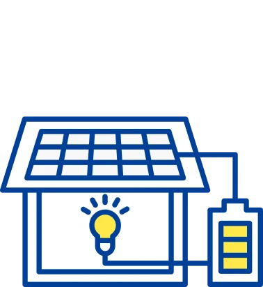 蓄電池を非常用電源に